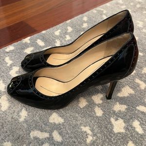 EUC Kate Spade black patent pumps, 8